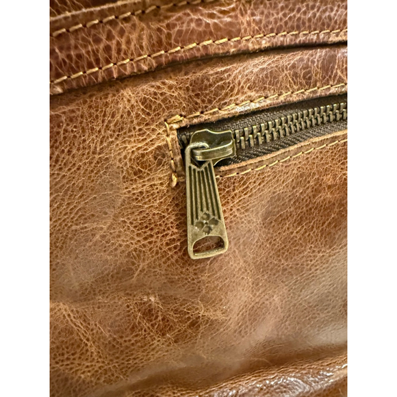 Patricia Nash Women’s Leather Poppy Top Zip Tote Bag Brown​​ - Picture 10 of 11